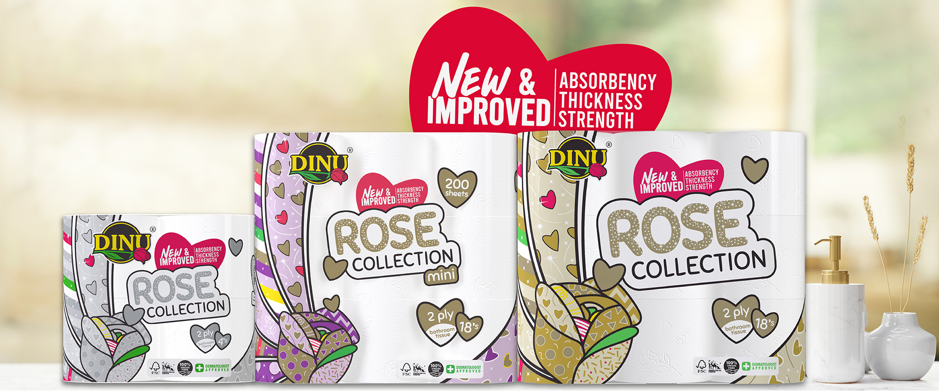 DINU - Rose Collection 2 Ply